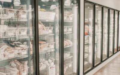 Congeler et décongeler la viande sans l'abîmer Barquettes de viande congelée rangées dans un congélateur